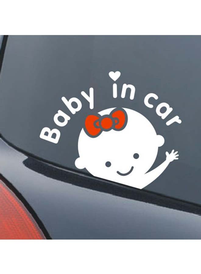 ملصق تحذيري للسيارة مطبوع عليه عبارة Baby In Car - Image 2