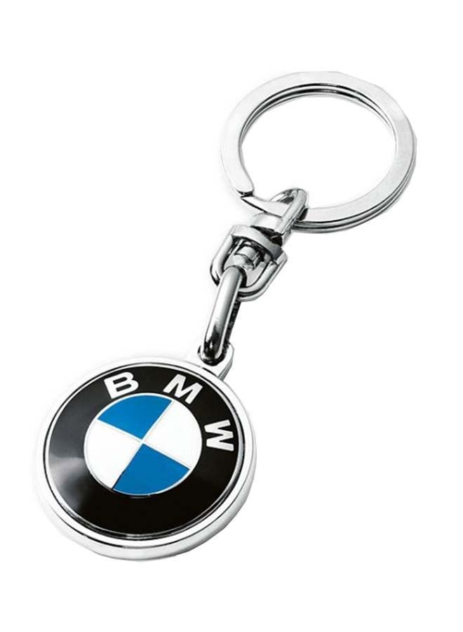 Stainless Steel Pendant Logo Keyring - v1554355953/N22726560A_1