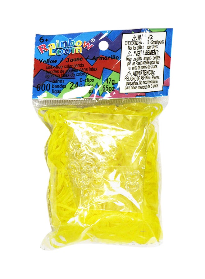 راينبو لووم مجموعة أساور مطاطية من 600 قطعة