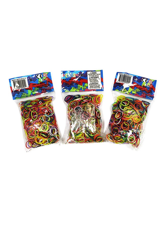 Ifusion 1800-Piece Mega Lot Original Rainbow Loom Mixed Bands 