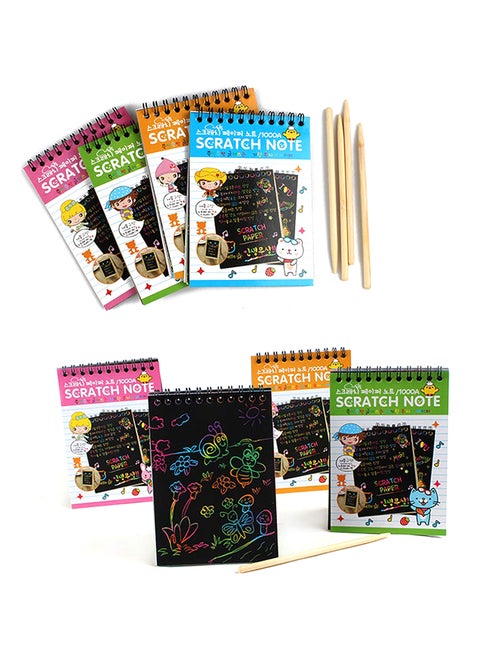 Scratch And Sketch Note Pad Set