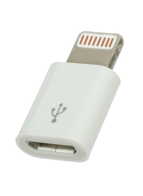 Usb Type-C To Micro-USB Adapter White