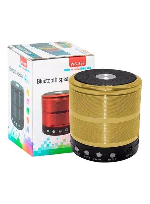 Portable Bluetooth Speaker Gold/Black