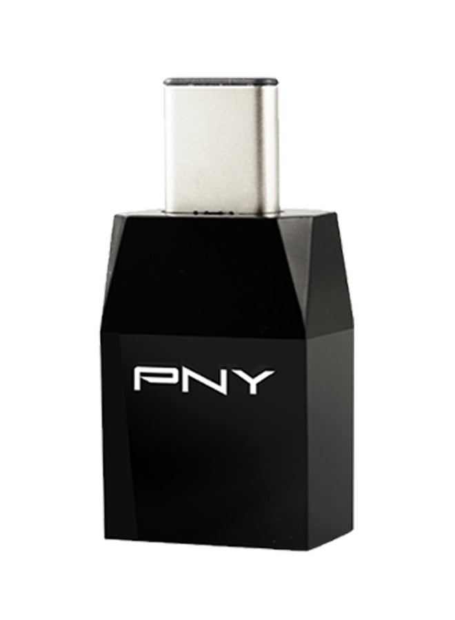 PNY - Type-C to USB Adapter Black - Image 1