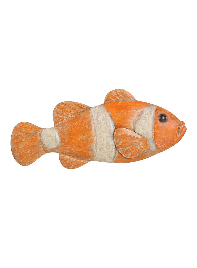 Fish Design Wall Hanging Ornament Multicolour 32X2X13centimeter