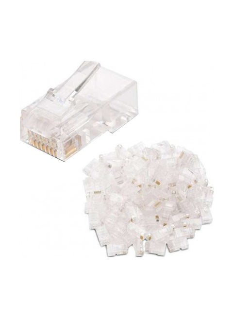 RJ45 Cat 6 Modular Plug Connector Grey