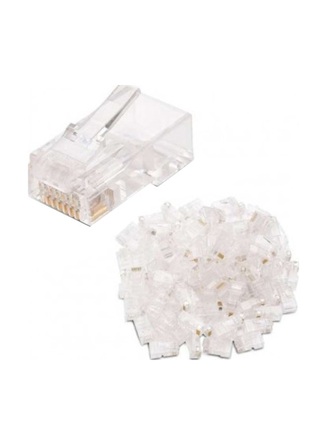 Genuine - RJ45 Cat 6 Modular Plug Connector Grey - Image 1