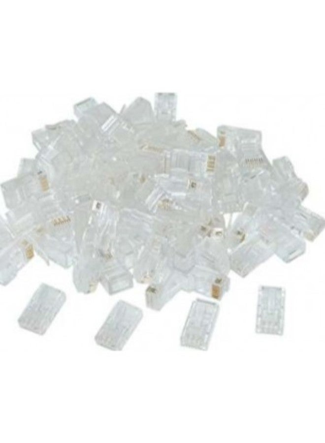 Genuine - RJ45 Cat 6 Modular Plug Connector Grey - Image 1