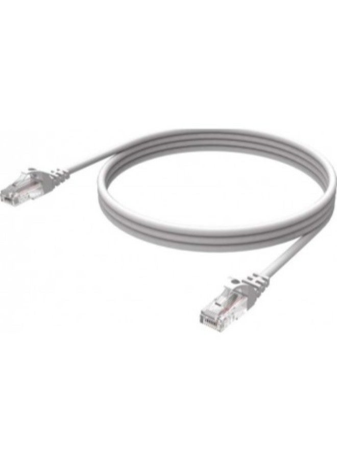 جينيون كابل توصيل طِراز RJ45 Cat6 UTP مصنوع من مادة من بلاستيك بي في سي بطول 5 أمتار (لون رمادي) رمادي 
