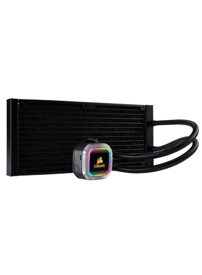 CORSAIR - Hydro Series H100i RGB PLATINUM 240mm Liquid CPU Cooler | CW-9060039-WW Blue - Image 1