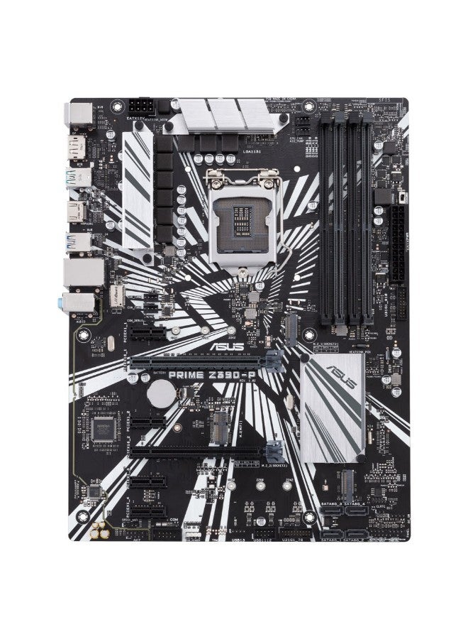 ASUS - Prime Z390-P Gaming Motherboard Black/Grey - Image 1