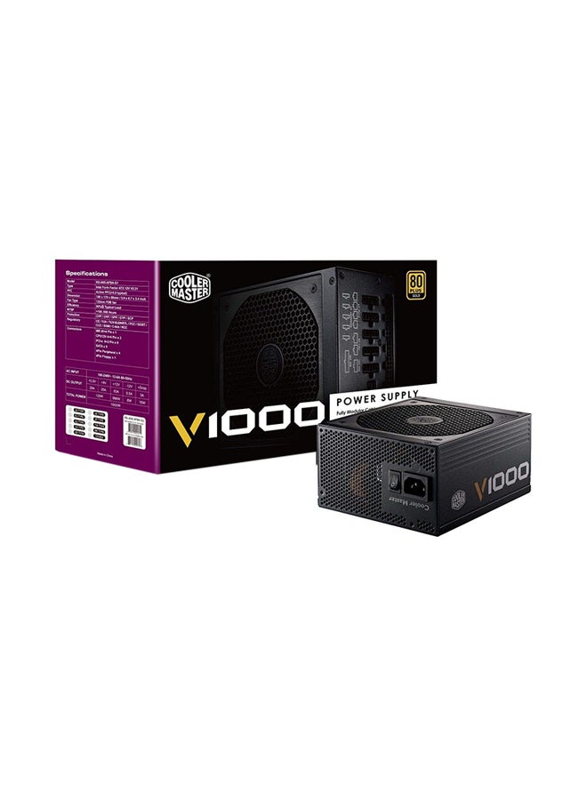 COOLER MASTER V1000 Full Modular Power Supply Unit Black - Image 1