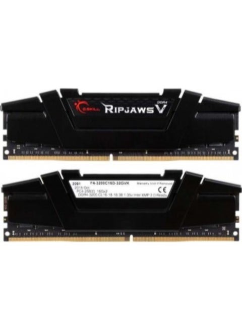 Ripjaws V Series 32 GB (16GB x 2) DDR4 3200MHz C16 1.35 V Memo Black