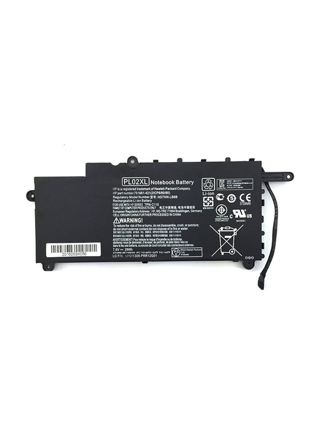 HP Replacement Laptop Notebook Battery For HP PL02XL Black  - Image 1