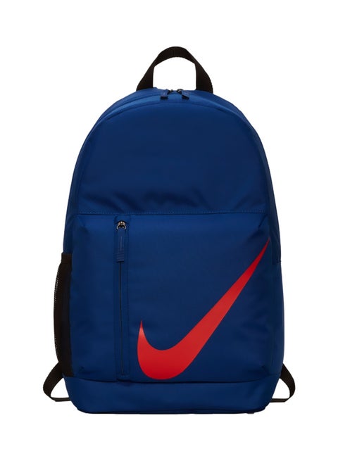 Zipper Closure Backpack Navy/Red