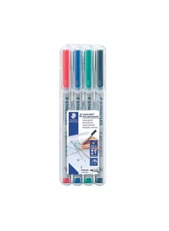 4-Piece Lumocolor Non-Permanent Fine Point Marker Set