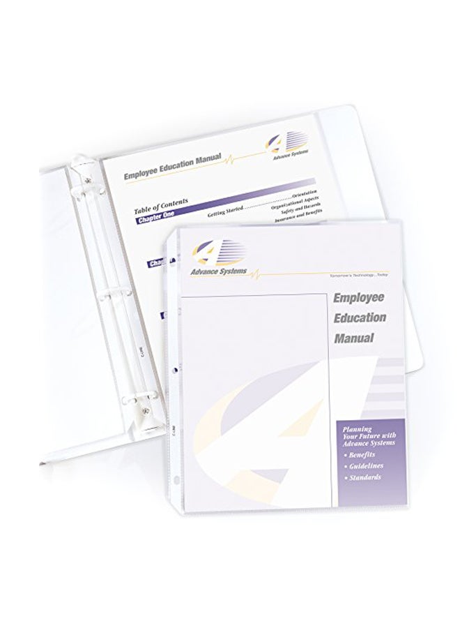 C-Line - 50-Piece Top Loading Sheet Protector Set Clear - Image 1
