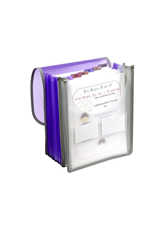 C-Line - C-Line 7-Pocket Vertical Expanding Backpack Organizer File, 1 File, May Vary (58700) - Image 1