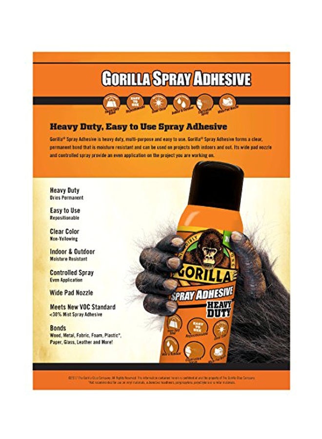 Gorilla Heavy Duty Spray Adhesive Orange  - Image 2