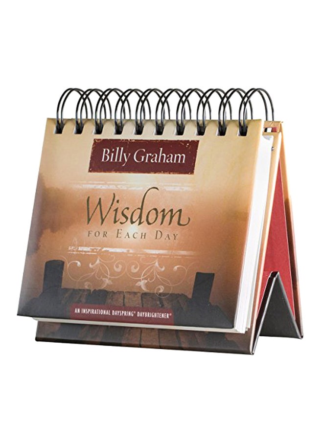 Dayspring Billy Graham Wisdom For Each Day Flip Calendar Brown - Image 1