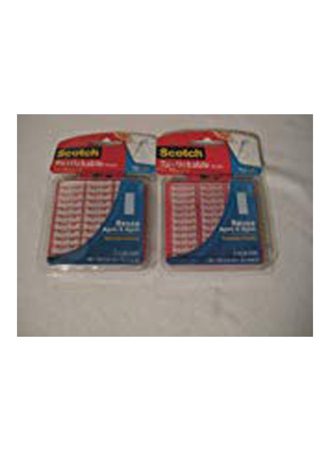 Scotch  Set Of 2 Restickable Mounting Tapes Clear - Image 2