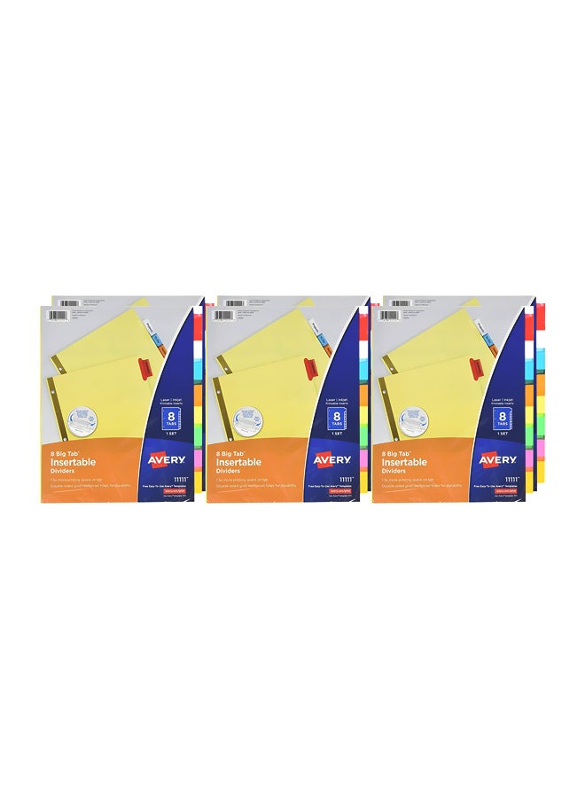 AVERY Pack Of 6 Binder Dividers Multicolour  - Image 1