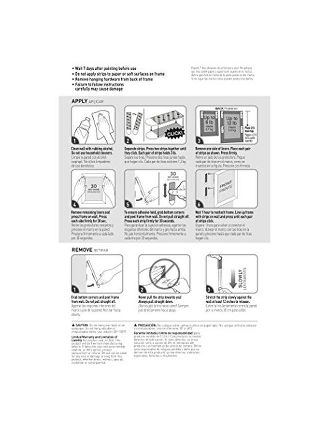 ثري ام شرائط لتعليق إطارات الصور والمُلصقات أبيض - Image 2