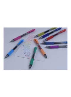 ZEBRA Sarasa Retractable Gel Ink Pen Set, Pack Of 10 Multicolour  - Image 3