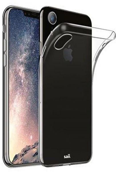 غطاء حماية خلفي ناعم ورفيع من السيليكون لهاتف أبل آيفون XR شفاف - Image 2