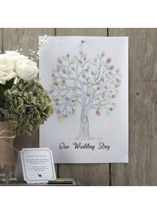 Ginger Ray 3-Piece Vintage Affair Finger Print Tree