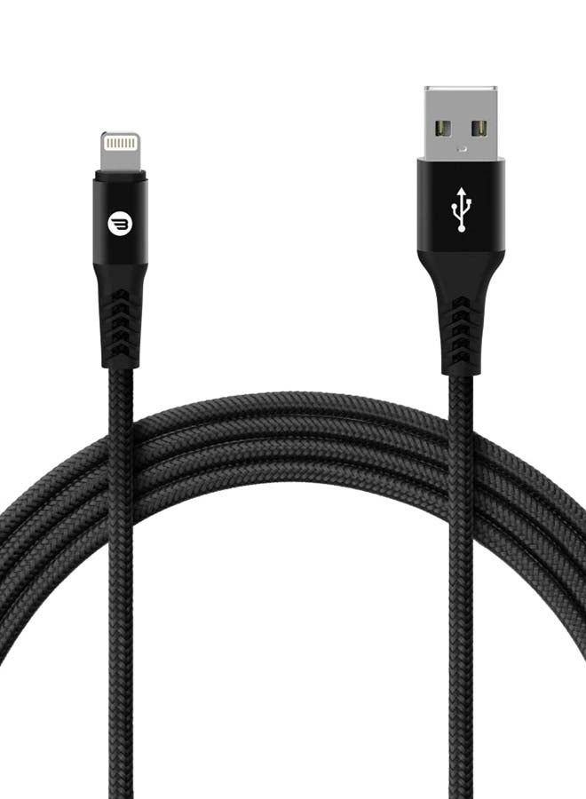 Baykron - USB To Lightning Port Data Cable Black - Image 1