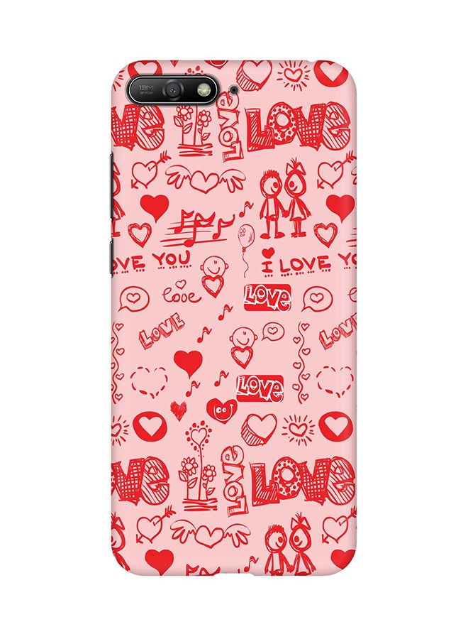 غطاء حماية أساسي رفيع سهل النزع بلمسة نهائية غير لامعة لهاتف هواوي Y6 (2018) لاف دودل