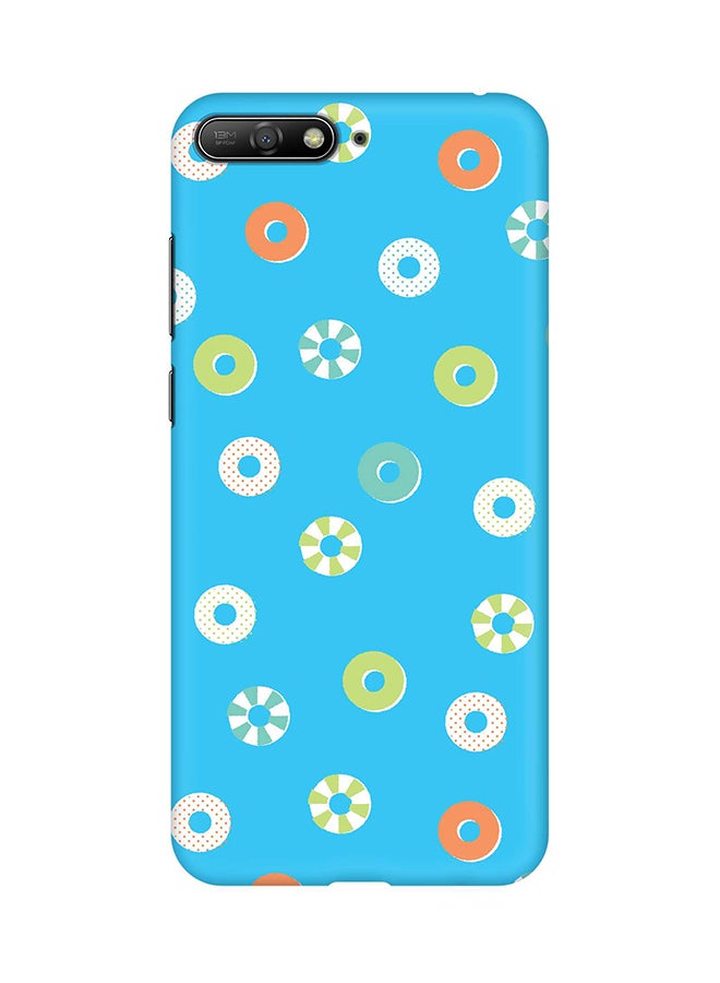 Stylizedd Matte Finish Slim Snap Basic Case Cover For Huawei Y6 (2018) Loopy Hoops 