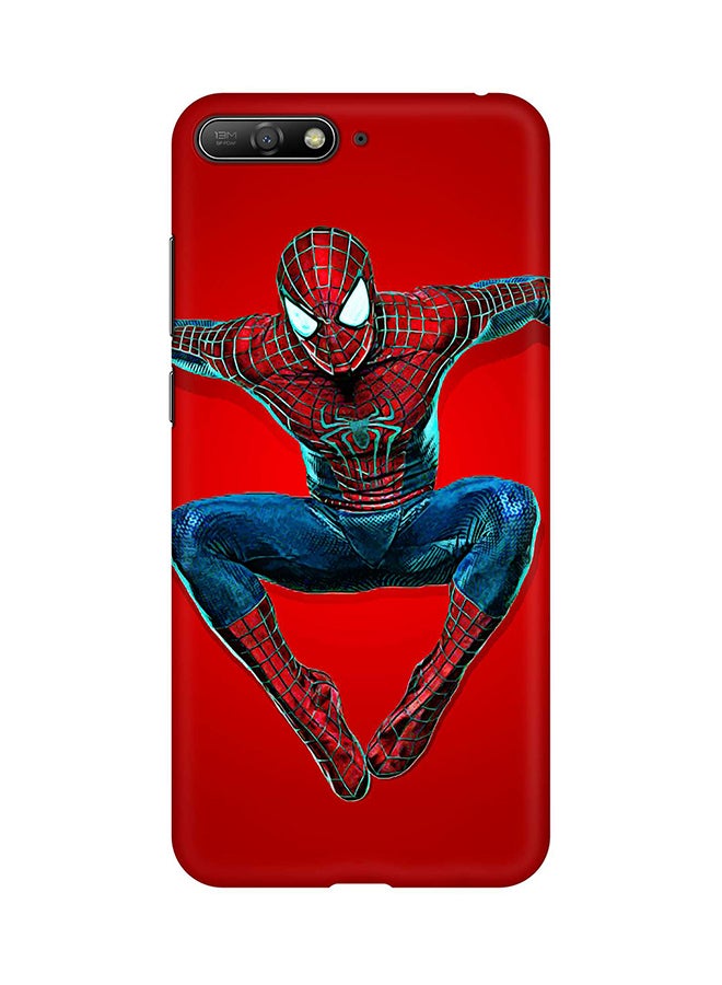 غطاء حماية أساسي رفيع سهل النزع بلمسة نهائية غير لامعة لهاتف هواوي Y6 (2018) عنكبوت على الحائط