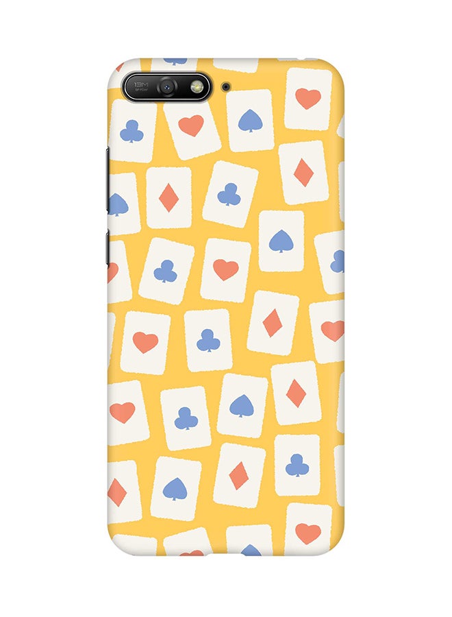 Stylizedd Matte Finish Slim Snap Basic Case Cover For Huawei Y6 (2018) Card Spread 