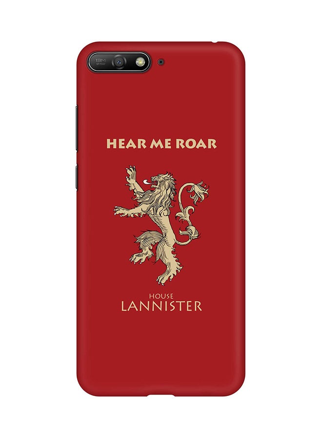 Stylizedd Matte Finish Slim Snap Basic Case Cover For Huawei Y6 (2018) GOT House Lannister