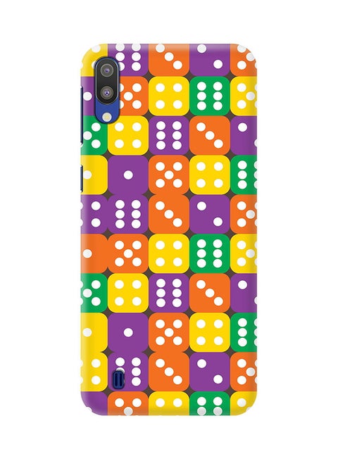 Matte Finish Slim Snap Basic Case Cover For Samsung Galaxy M10 Dice Roll