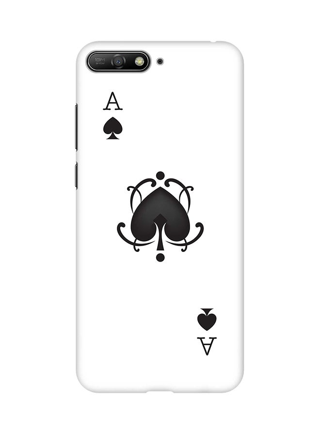 Stylizedd Matte Finish Slim Snap Basic Case Cover For Huawei Y6 (2018) Ace Of Spades 