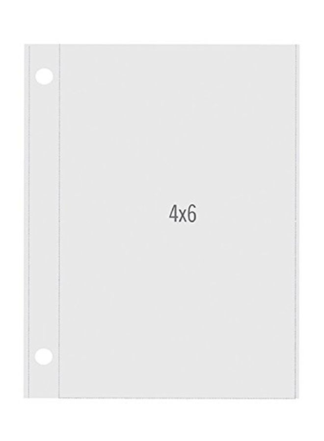 صفحات لحفظ الصور بجيوب عمودية 7.5X0.1X5.25بوصة