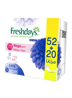 Freshdays Long 52+20 Pads Free Multicolour 