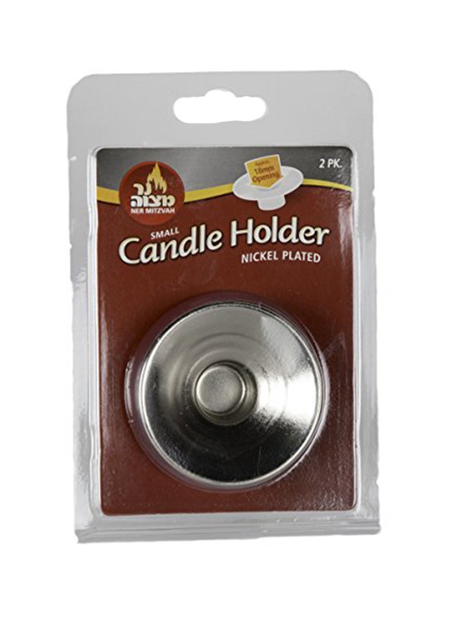 Ner Mitzvah Reusable Metal Candlestick Liners And Drip Guards 1.5X5.3X4.2inch