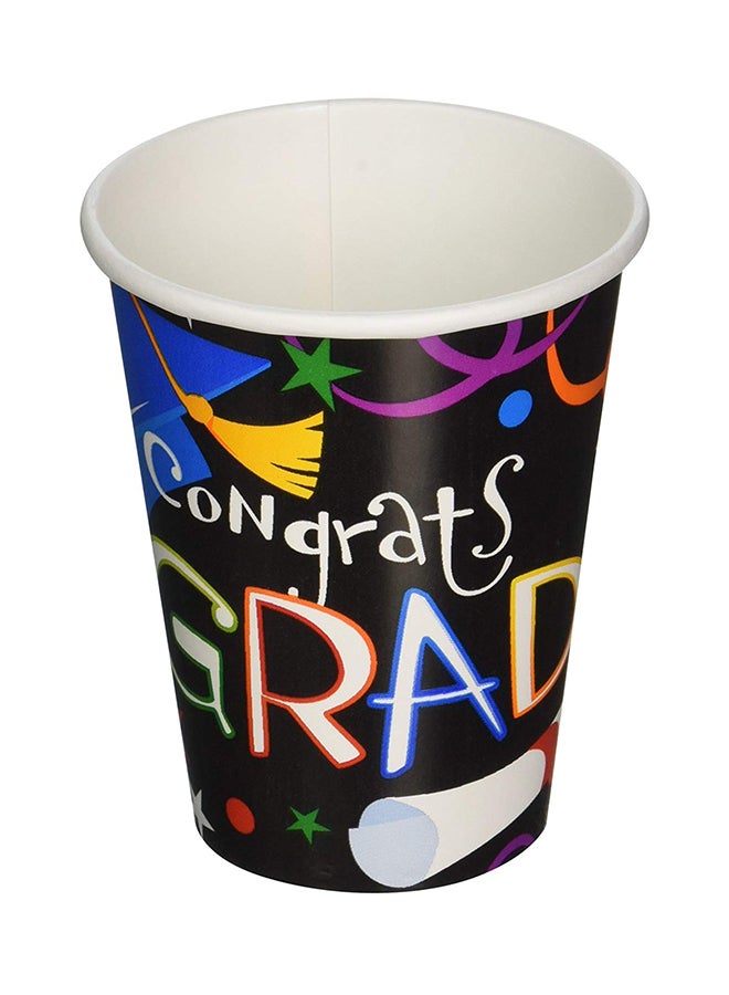 CREATIVE CONVERTING 50-Piece Grad Celebration Graduation Paper Cups 