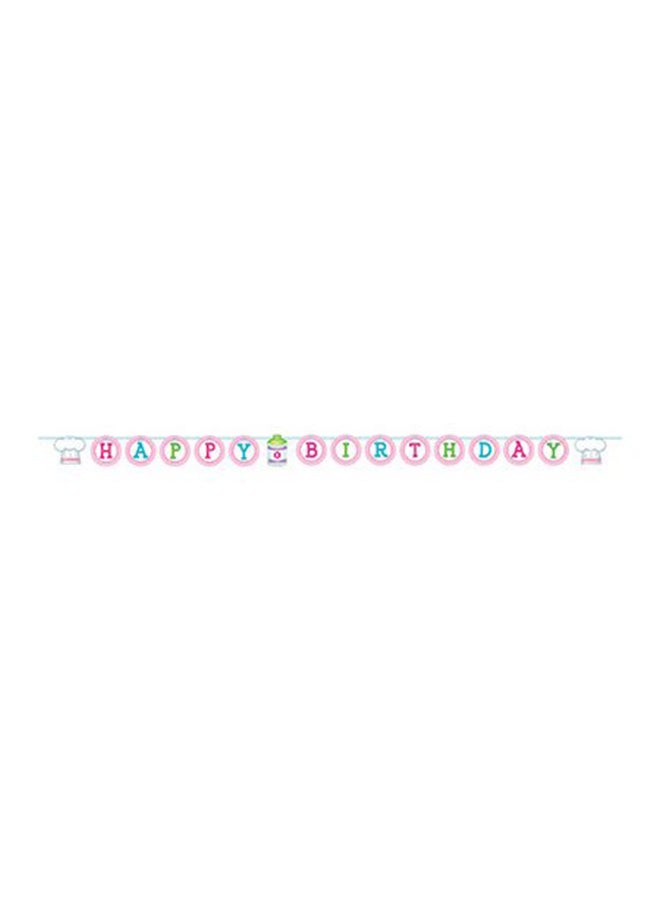 CREATIVE CONVERTING 1-Piece Little Chef Ribbon Shaped Banner 