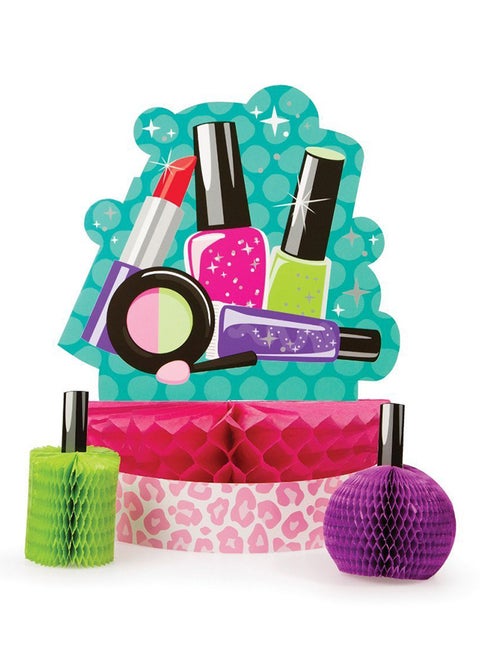 Sparkle Spa Party Honeycomb Table Centerpiece