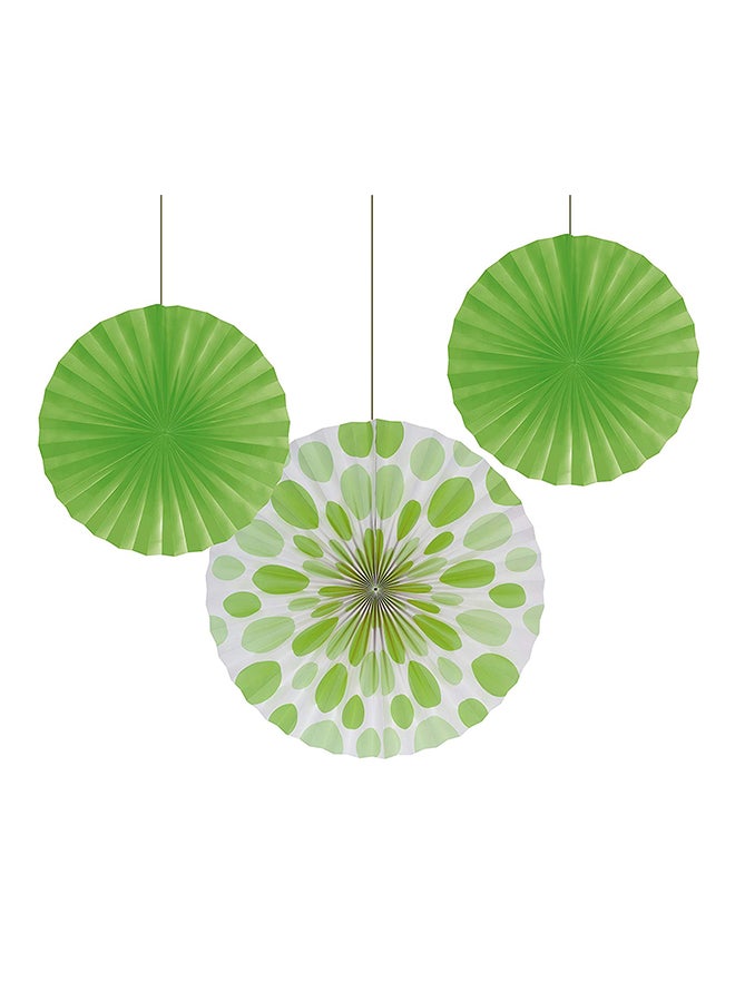CREATIVE CONVERTING Solid And Polka Dot Paper Fan Pack 