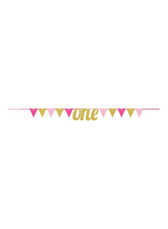 CREATIVE CONVERTING 1-Piece 1St Birthday Pennant Banner 