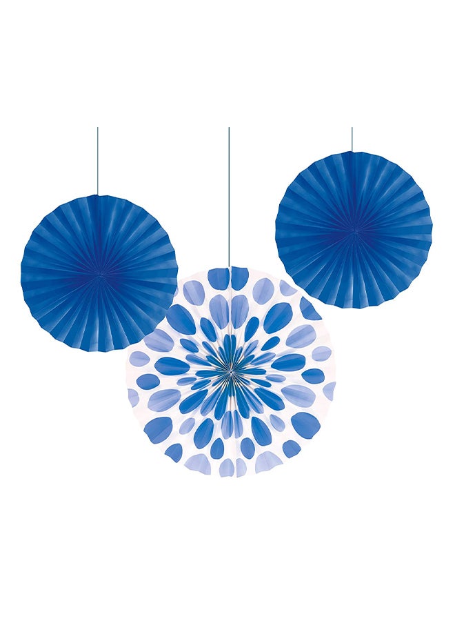 CREATIVE CONVERTING Solid And Polka Dot Paper Fan Pack 