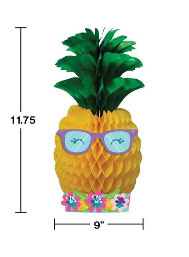 CREATIVE CONVERTING Pineapple N Friends Centerpiece Honeycomb  - Image 2