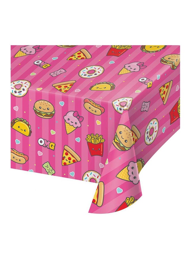 CREATIVE CONVERTING Junk Food Fun Plastic Table Cover 