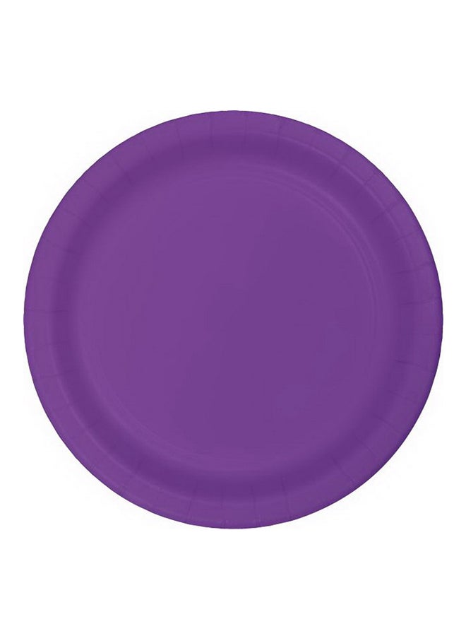 CREATIVE CONVERTING 24-Piece Amethyst Round Paper Plates
